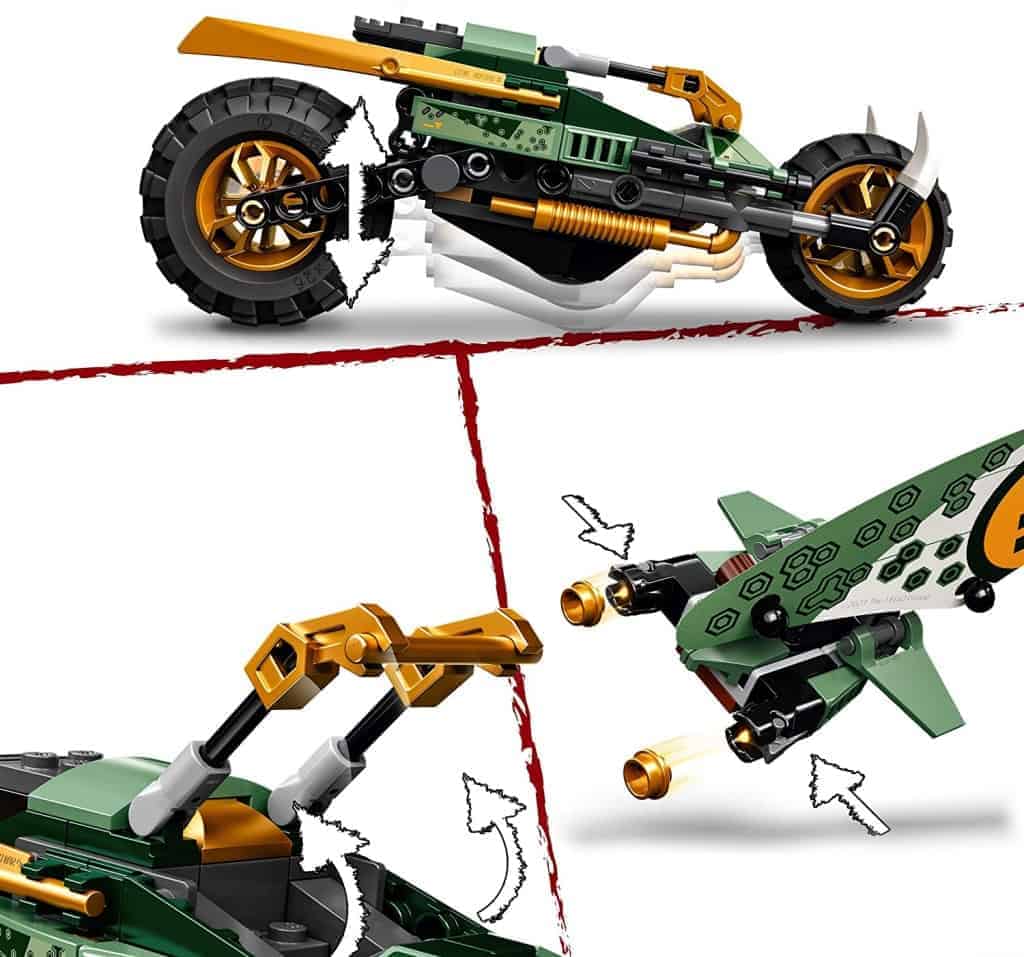 Trazione Macchina Di Lloyd Lego Ninjago Moto Della Giungla Di