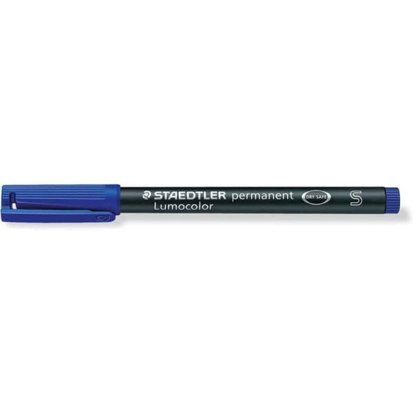 Pennarello Lumocolor permanent Staedtler SUPERFINE BLU