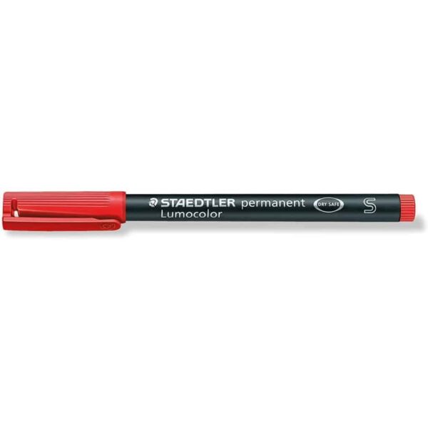 Pennarello Lumocolor permanent Staedtler SUPERFINE ROSSO