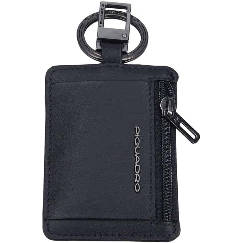 Portachiavi Piquadro con CONNEQU e tasca laterale in pelle