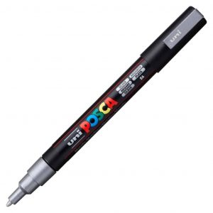 Uni Posca marcatore a tempera silver 0.9-1.3mm silver