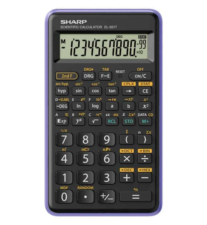 Sharp Calcolatrice Scientifica Piccola Blu a 13.90