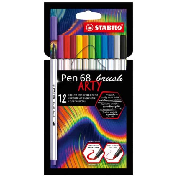 Astuccio da 10 STABILO Pen 68 Pennarelli colori assortiti 