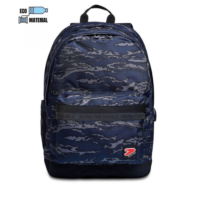 Zaino Seven Pro XXL Per Scuola E Sport - 30 Litri, Porta PC, Borraccia, Tessuto Riciclato, Unisex