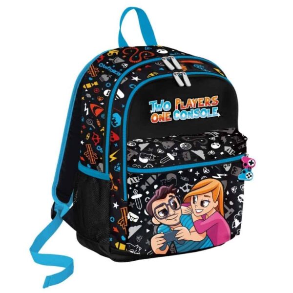 Zaino Doppio Scomparto Two Players One Console