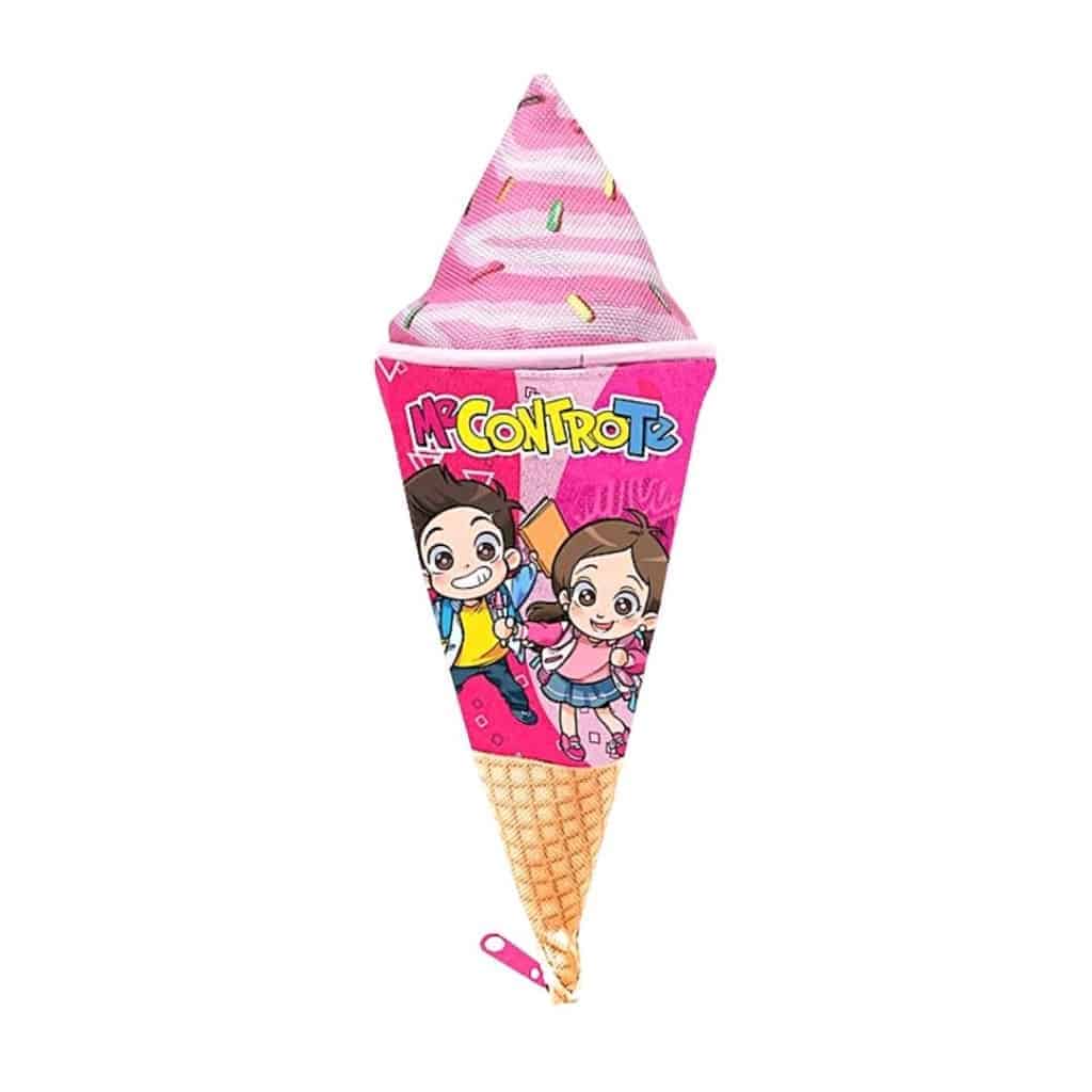 ME CONTRO TE Astuccio Cono Gelato Glamour Rosa