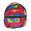 Seven Mini Zaino Portachiavi con Moschettone e Accessori Assortiti Tye And Dye Rosso