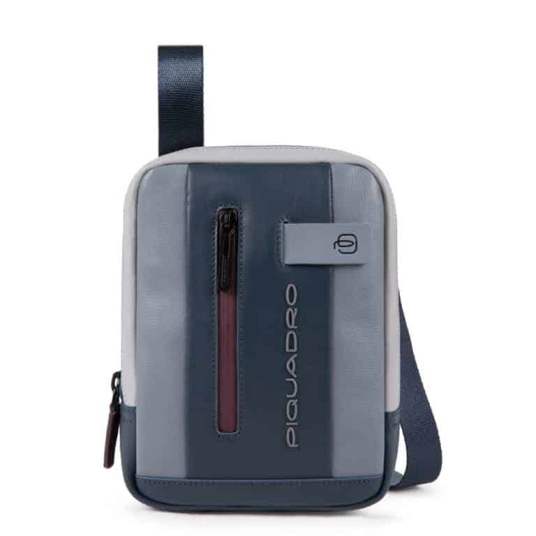 Borsello Piquadro Uomo Porta iPad Mini in Pelle Urban Grigio e