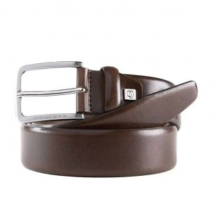 Cintura Piquadro Uomo 35 mm in Pelle Marrone