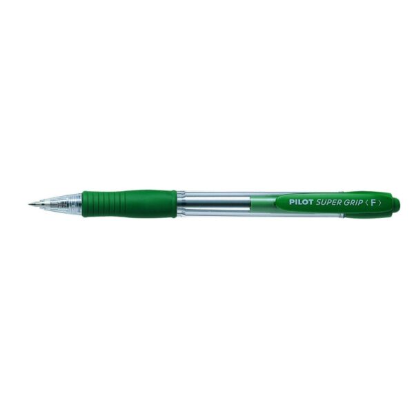 Penna sfera a scatto Super Grip Fine VERDE