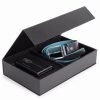 Confezione Regalo Cintura Uomo e Porta Carte Piquadro Blue Square Special Nero
