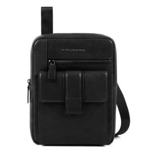 Borsello Piquadro 2 tasche pelle KOBE nero