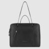 Cartella Piquadro Donna due scomparti porta pc in pelle Circle nera