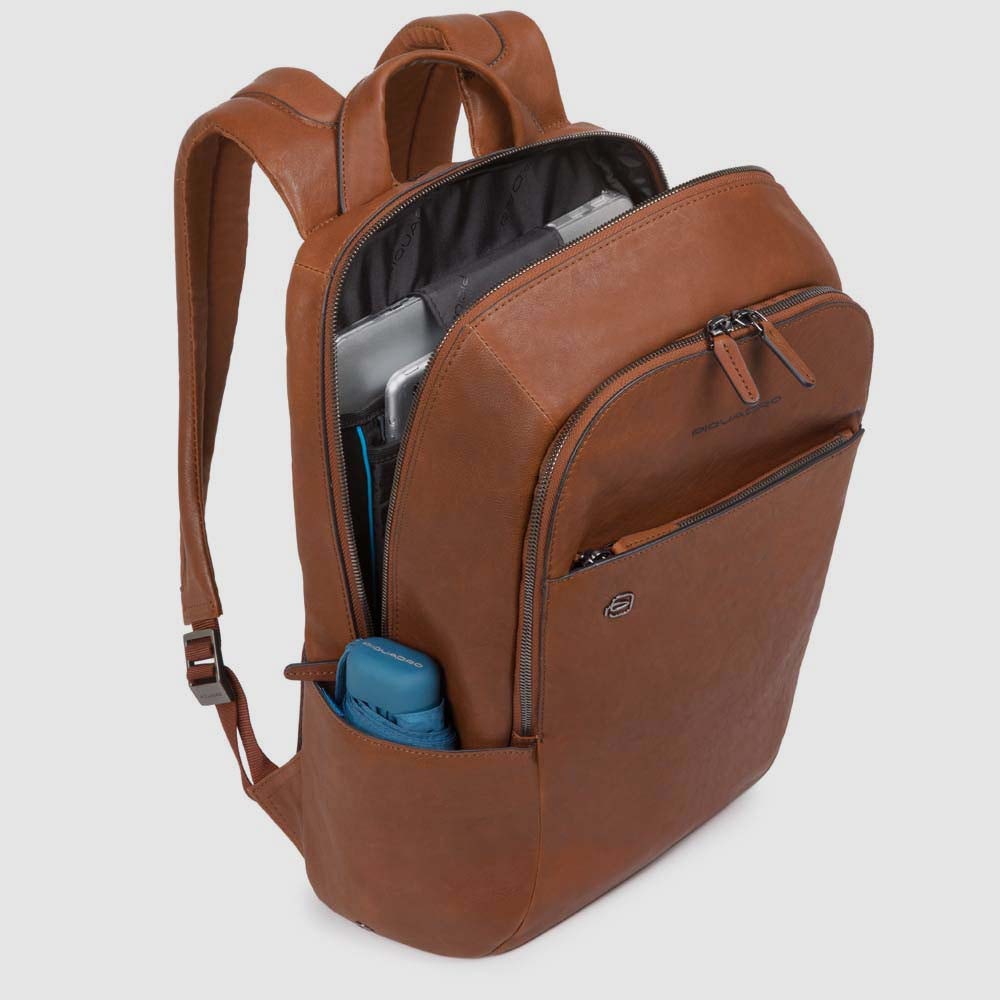 Zaino Piquadro porta pc in pelle Black Square nero a 365.00