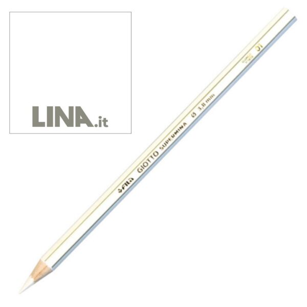 Matita Giotto in legno refil SUPERMINA bianco - 239001