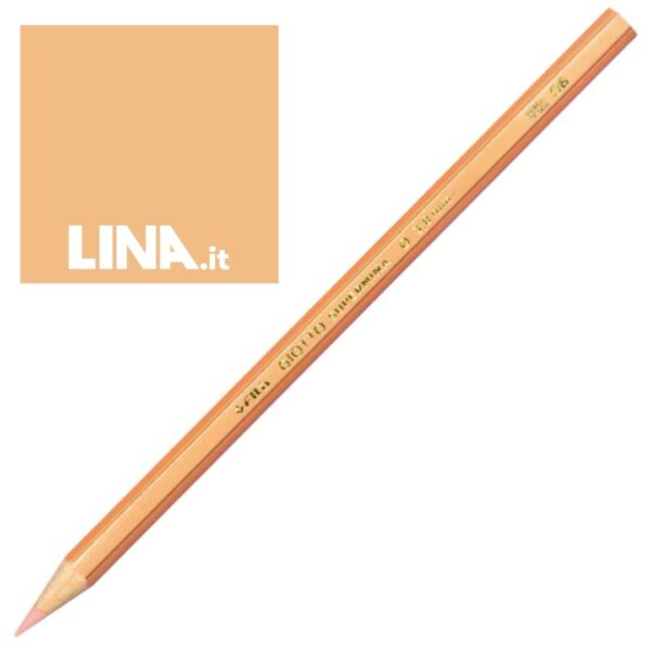 Matita Giotto in legno refil SUPERMINA rosa pesca - 239006