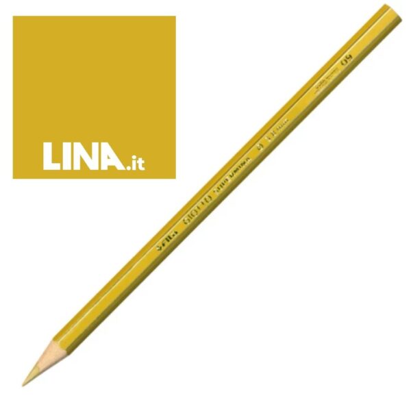 Giotto matita in legno refil Supermina giallo ocra - 239009