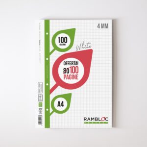 Ricambio rinforzato Rambloc 100 gr. 100 pagine A4 4MM