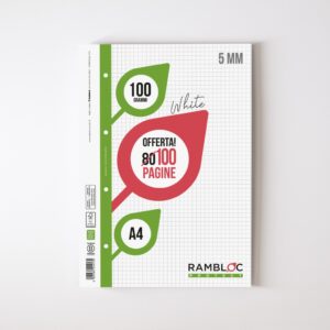 Ricambio rinforzato Rambloc 100 gr. 80+20 pagine A4 5MM
