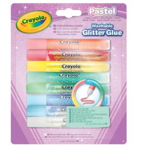 Crayola Pastel Colle Glitter Lavabili Confezione da 8 pezzi