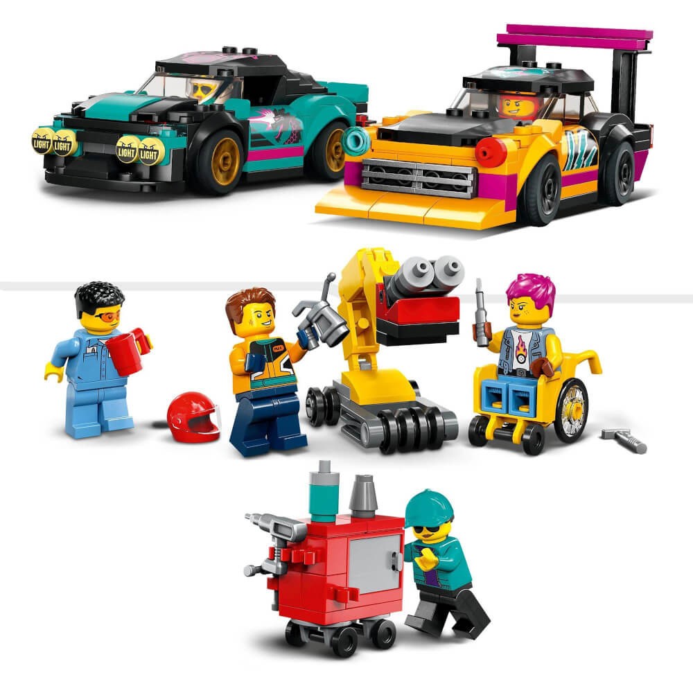 Lego City Garage auto personalizzato a