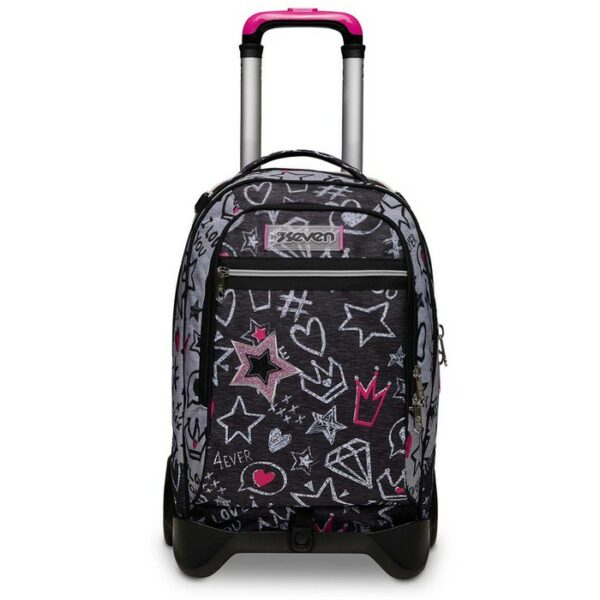 Trolley Jack 2 Ruote Seven Zipper Glamy Girl