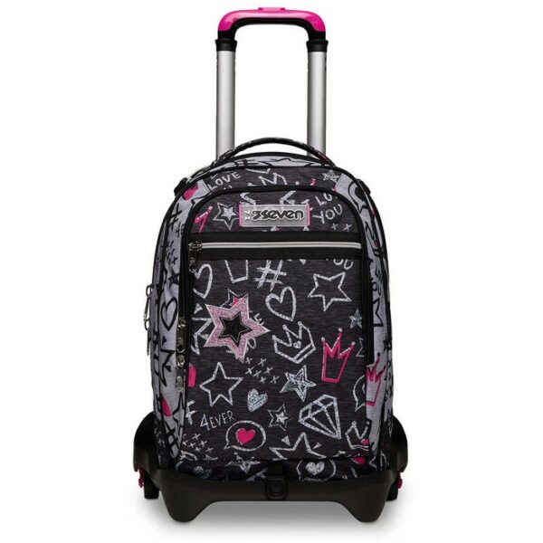 Trolley Jack 3 Ruote Seven Zipper Glamy Girl