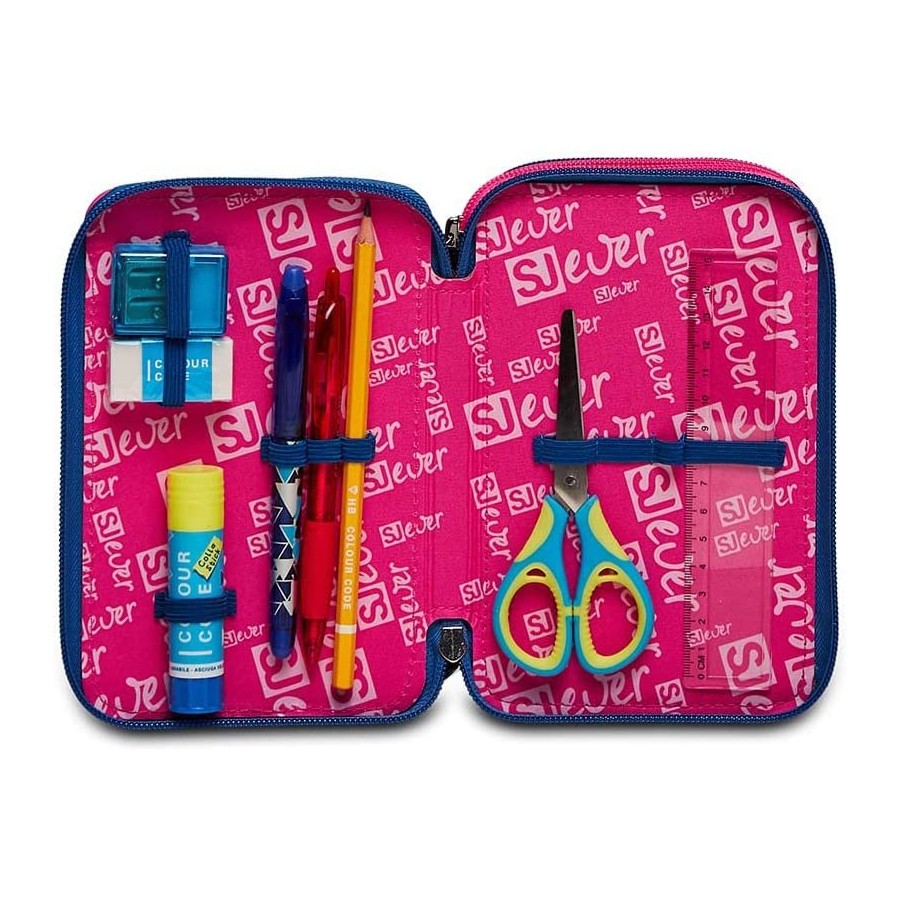 Astuccio scuola 3 zip SJ Ever Wingly Girl