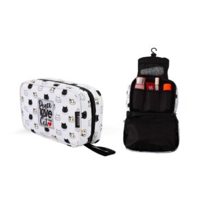 Beauty Bag da Viaggio Pieghevole Peace and Love Cat 24