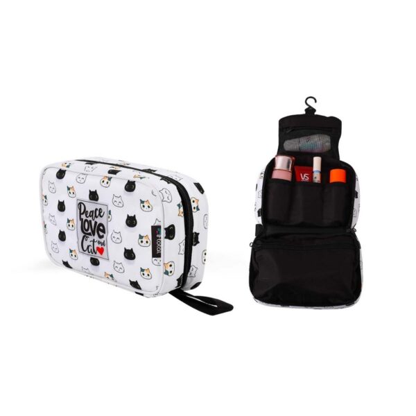 Beauty Bag da Viaggio Pieghevole Peace and Love Cat 24