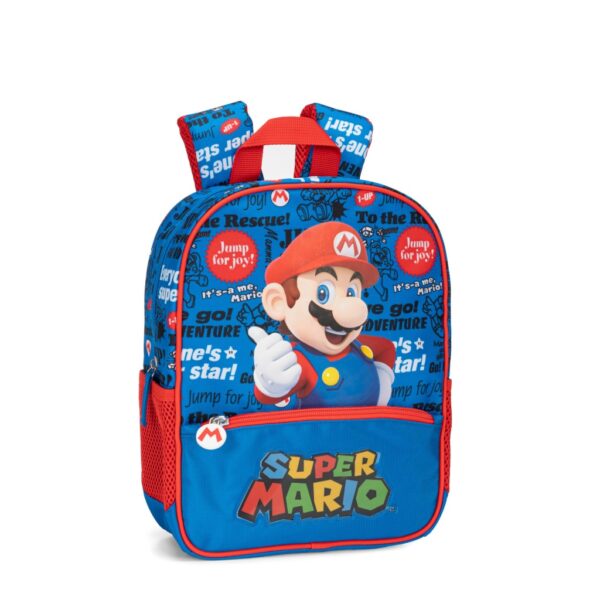 Super Mario Zaino Scuola Asilo Kids Azzurro Rosso a 32.00
