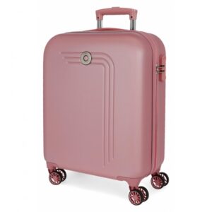 Trolley Movom RIGA Rigido ABS 4 Ruote 55cm Rosa