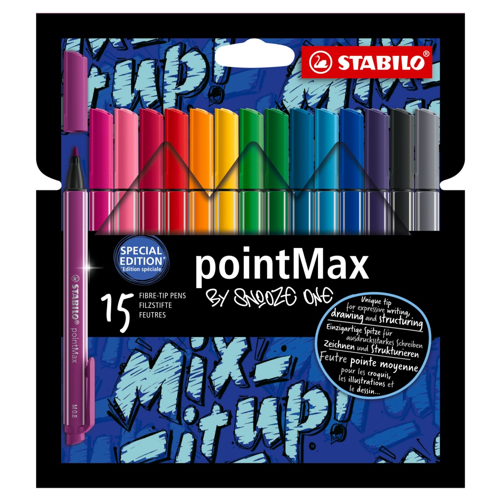 Stabilo Point Max By Snooze OneConfezione 15 colori a 24.80