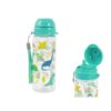 Borraccia in Acrilico trasparente con Beccuccio Dinosauri 400ml