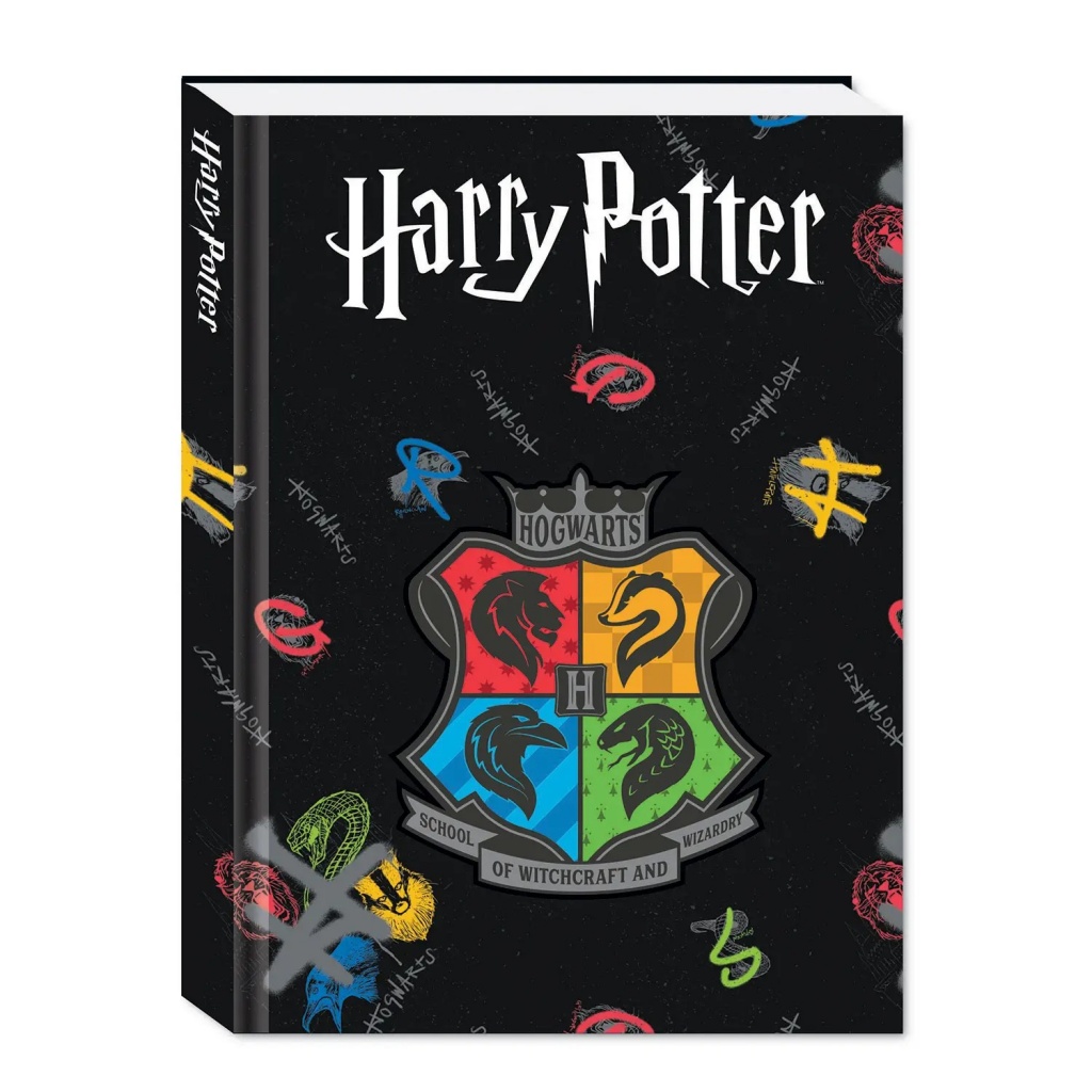 Diario Harry Potter 2023/24 10 mesi Imbottito Hogwarts Nero 15x20