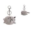 ITotal Portachiavi Peluche Gatto Grigio con moschettone