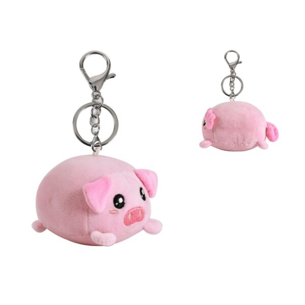 ITotal Portachiavi Peluche Maialino Rosa con moschettone