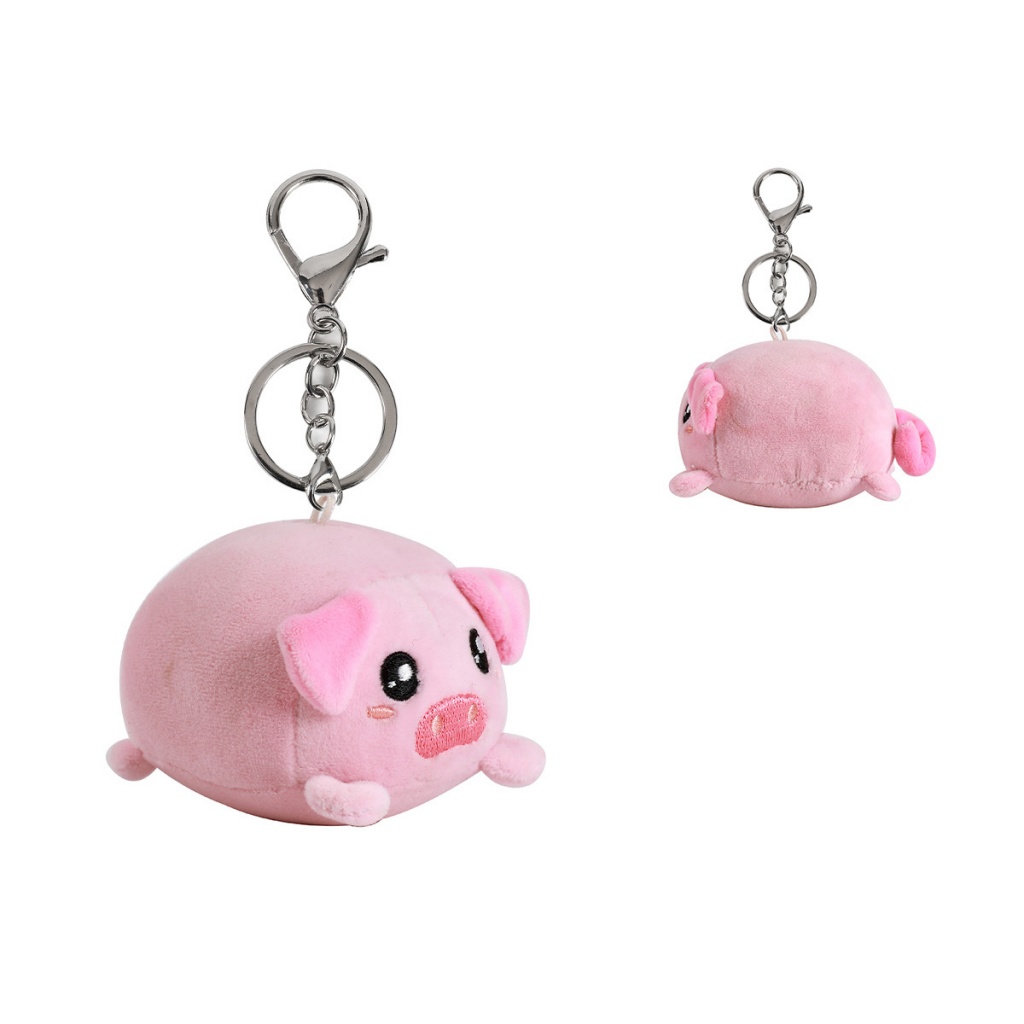 ITotal Portachiavi Peluche Maialino Rosa con moschettone