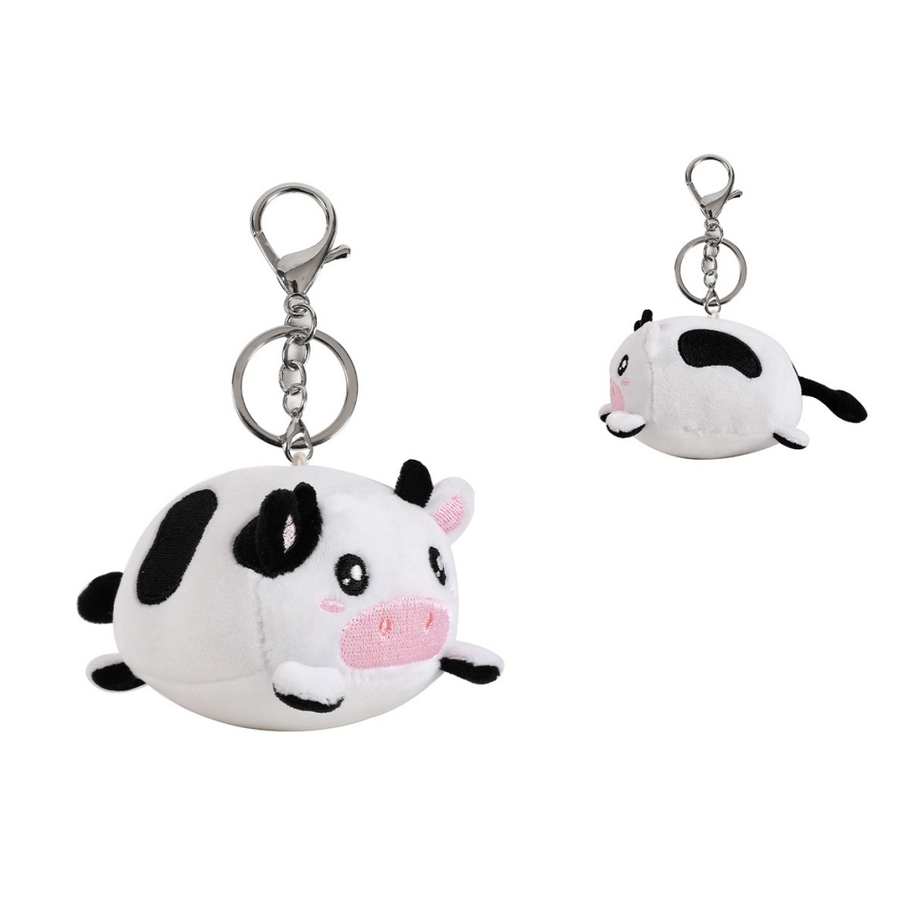 ITotal Portachiavi Peluche Mucca con moschettone
