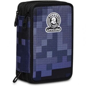 Astuccio 3 Zip Pixel Camo Invicta Fantasy