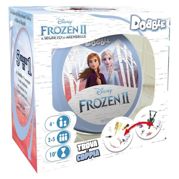 Gioco Dobble Frozen Asmodee 5 Giochi in 1 Edizione Italiana