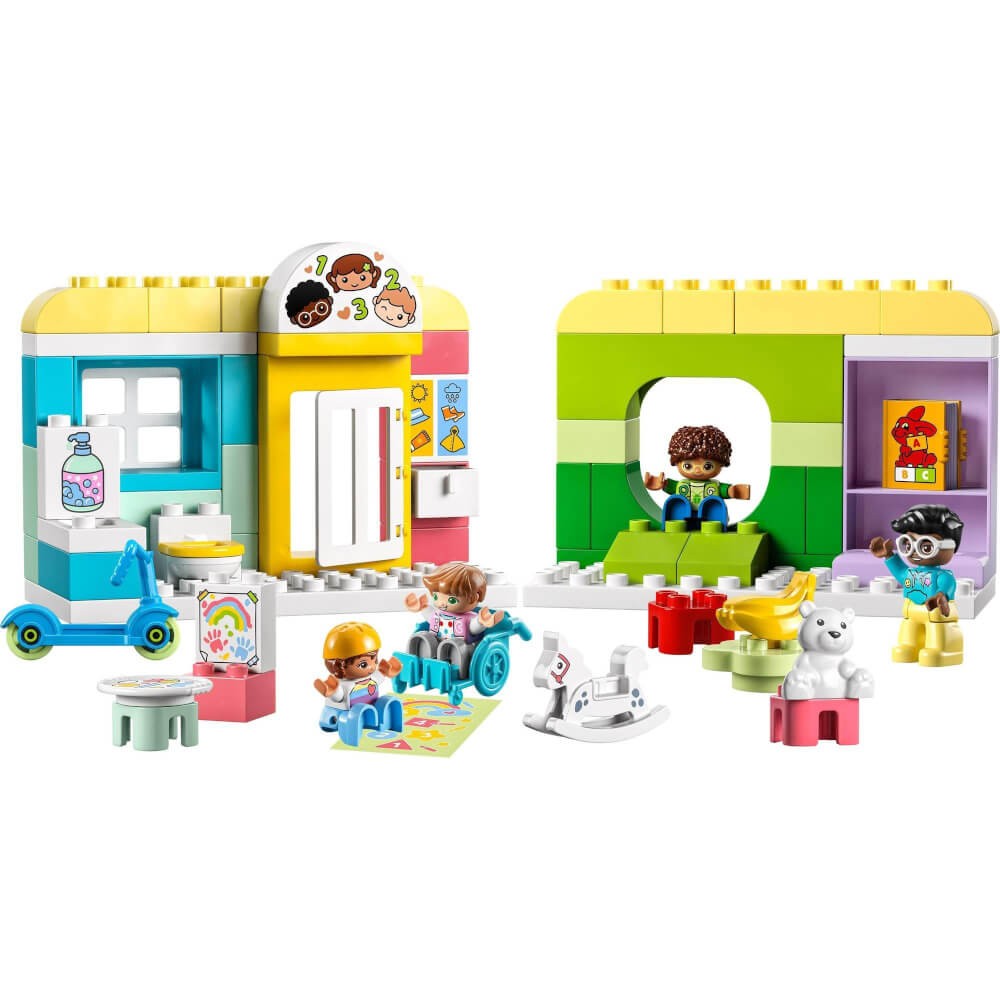 LEGO 10992 DUPLO Divertimento all'Asilo Nido, Gioco Educativo per Bambini e  Bambine dai 2 Anni in su con Mattoncini, Costruzioni e 4 Figure Incluso  l'Insegnante – Giochi e Prodotti per l'Età Evolutiva