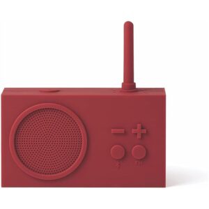 Lexon TYKHO 3 Altoparlante Bluetooth + Radio FM Rosso Lava