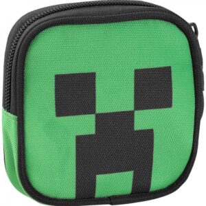 Minecraft Creeper Portamonete Verde/Nero