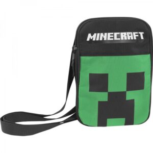 Minecraft Creeper Tracolla Piccola Verde/Nera