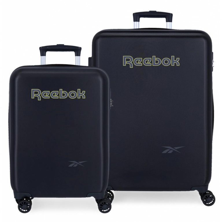 Set Trolley Reebok Rigido ABS Ruote 55/70 cm Summervile Nero a