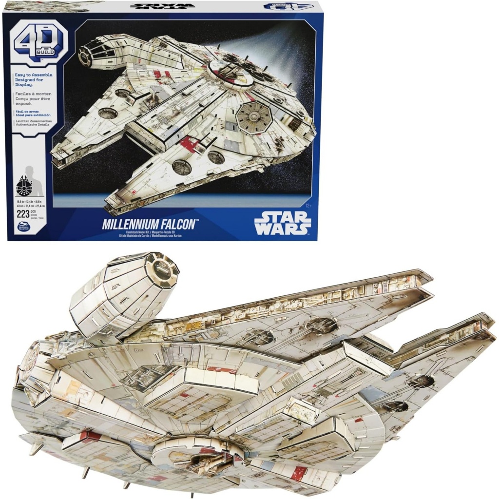 Star Wars Millenium Falcon da costruire 4D Build 43X31,4X22,4cm a