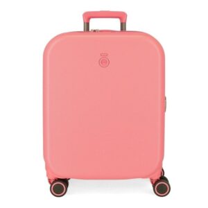 Trolley 4 Ruote ENSO 40x55x20 cm ABS Rigido Lucchetto TSA Corallo