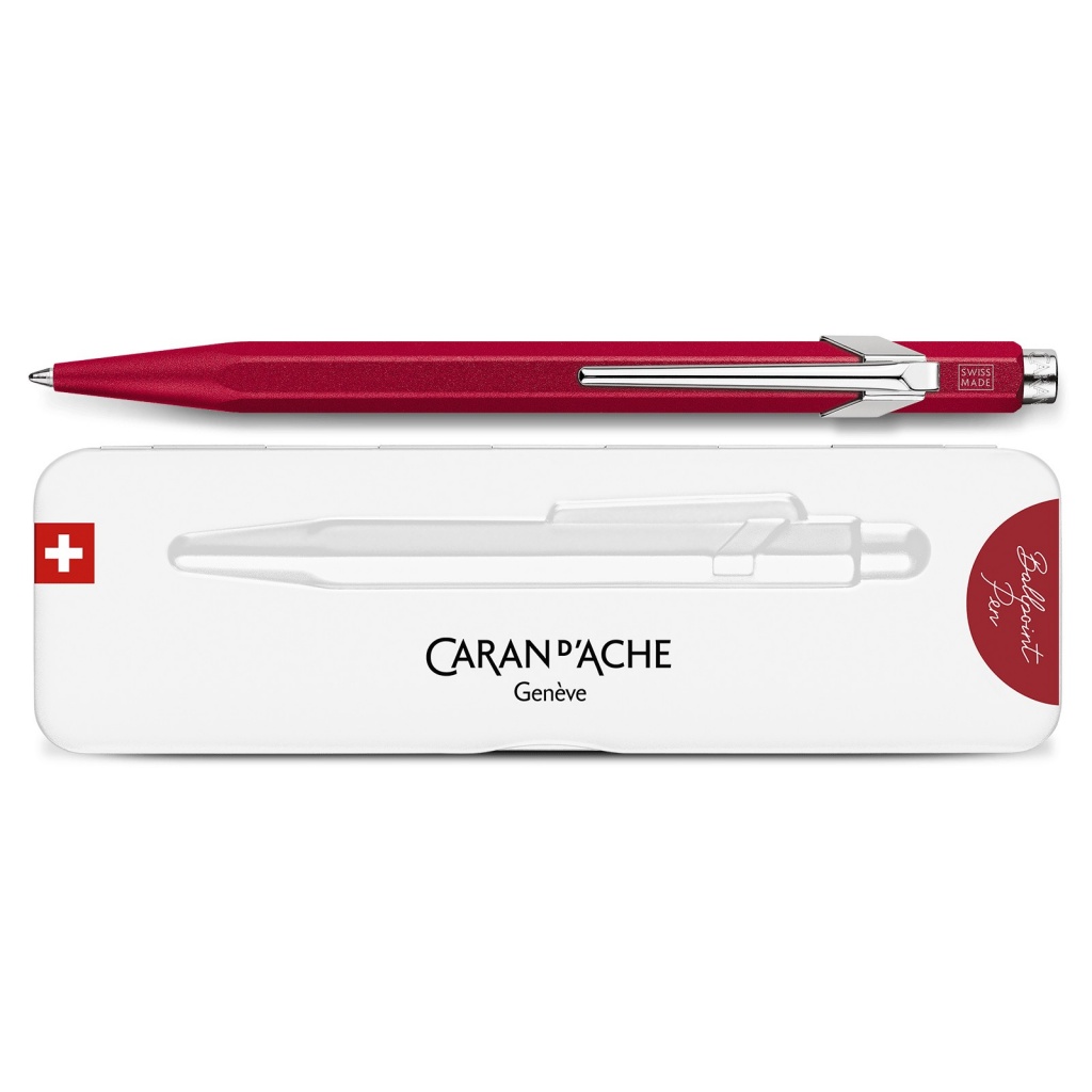 Caran d'Ache Penna a Sfera 849 Colormat Gift Rossa con Astuccio