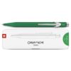 Caran d'Ache Penna a Sfera 849 Colormat Gift Verde con Astuccio Metallo Slim